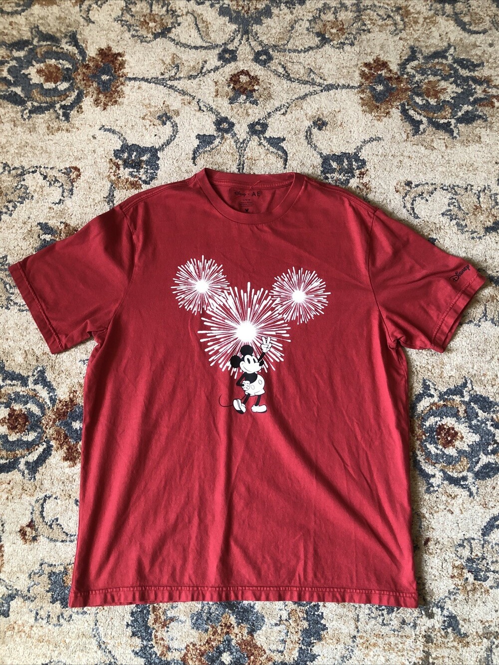 Disney x AE Mickey Mouse T-Shirt Tee American Eagle Collaboration Adult Large